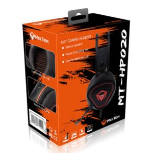 Auricular gamer MT-HP020 c/microfono 3,5x2 USB p/luces - Meetion